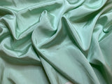 Mint Seafoam Green 100% Silk Dupioni Shantung Fabric
