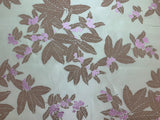 Hand Painted Berry Bunches Mint & Lavender China Silk HABOTAI Fabric