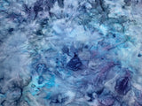 River Blue Watercolor Batik - Bali Batik Rayon Fabric
