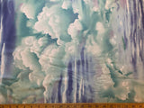 Cloudy Sky Cotton Fabric Vintage 90's Michael Miller OOP