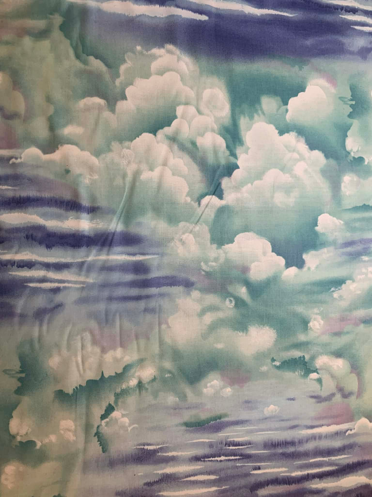 Cloudy Sky Cotton Fabric Vintage 90's Michael Miller OOP