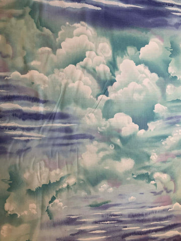 Cloudy Sky Cotton Fabric Vintage 90's Michael Miller OOP