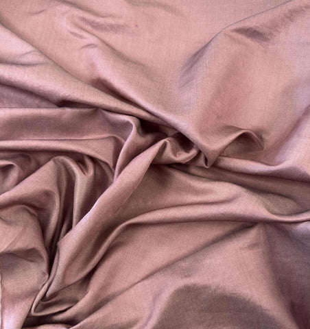 Mauve - Hand Dyed Silk/Cotton Satin