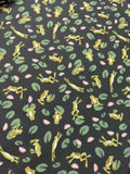 Frogs and Lily Pads - On The Lake by Lewis & Irene 100% Cotton Fabric