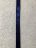 Navy Blue Vintage  French Wired Satin Ribbon 9/16" wide - Made in France