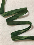 Iridescent Moss Green Vintage French Wired Taffeta Ribbon 11/16" wide