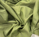 Spinach Green - Hand Dyed Silk/Cotton Satin
