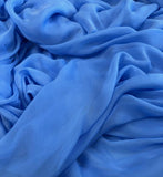 Cornflower Blue - Hand Dyed Soft Silk Organza