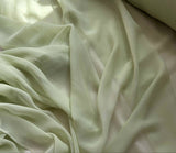 Pistachio Green - Silk Chiffon Fabric 8 momme weight