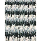 Valley View Echo Trees Blue - Lambkin - Art Gallery Premium Cotton Fabric - 24"x45"  Remnant
