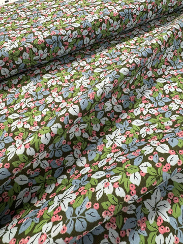 Rustling Leaves B - Woodland Walk By Liberty Fabrics for Riley Blake - Cotton Fabric made in Italy