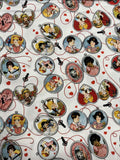 All My Heart Lockets by Riley Blake J Wecker Frisch 100% Cotton Fabric Retro Valentine's Day