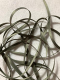 Olive Green Double Sided MATTE Satin Ribbon - 1/4" wide - 10 Yards