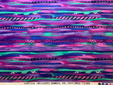 Purple Pink Abstract Cotton Fabric Vintage 90's OOP Bug by Timeless Treasures