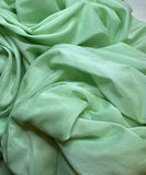 Apple Green - Hand Dyed Silk/Cotton Voile
