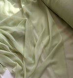 Pistachio Green - Silk Chiffon Fabric 8 momme weight