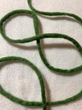 Moss Green Wool Felt Cord Ribbon Trim 1/4"x 3 Yards