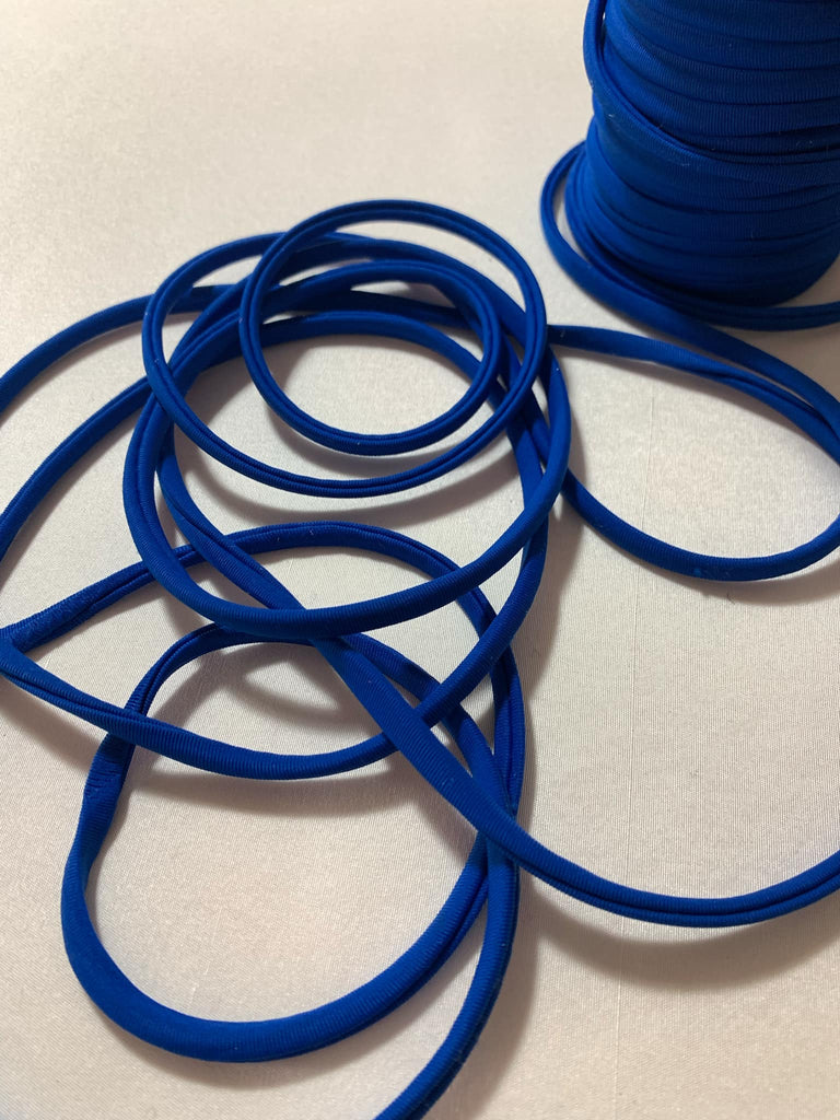 Royal Blue Stretch Tubular Spaghetti Strap Cording Tubing Trim - 1/4" x 10 Yds