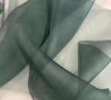 Blue Green Spruce - Hand Dyed Silk Organza