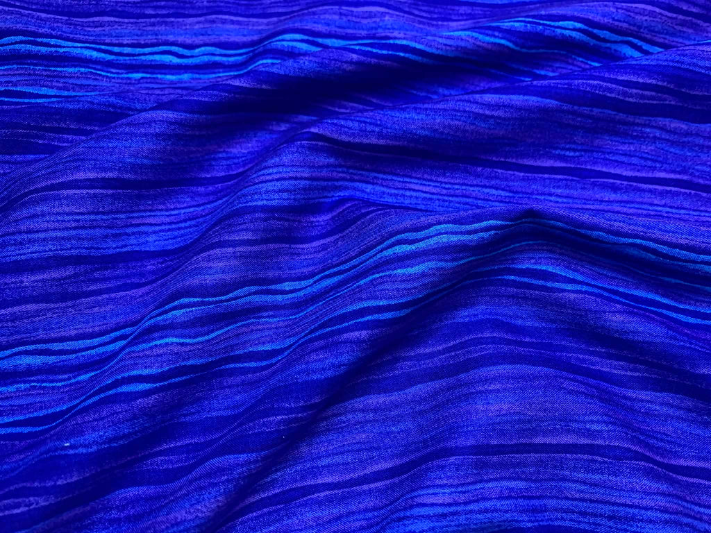 Purple Stripes Cotton Fabric Vintage 90's OOP Cheri L Strole SSI