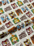 Animal Crossing Primary Friend Springs Creative Nintendo Cotton Fabric