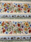Garden Stroll by Maywood Studio 100% Cotton Fabric - Butterfly Floral Stripe