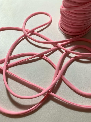 Baby Pink Stretch Tubular Spaghetti Strap Cording Tubing Trim - 1/4" x 10 Yds