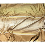 Remnant Sale - Gold & Bronze Stripe Silk TAFFETA Fabric 18"x27"