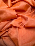 Blood Orange - Hand Dyed Silk/Cotton Voile