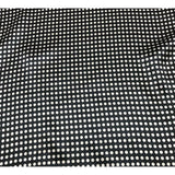 Black and White Small Polka Dots - Silk Charmeuse - 11"x36" Remnant