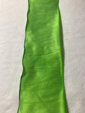 Lime Green Wired Faux Silk Dupioni Ribbon 4" wide