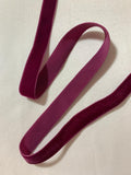 Wine Red French Velvet Ribbon (5/8" wide)