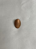 Copper Crocodile Reptile Metal Oval Button (3 Sizes to Choose From)