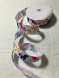 Unicorns on White Grosgrain Ribbon Trim 1"x 5 Yards