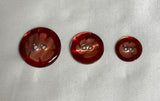 Italian Dyed Red Natural Shell MOP Pearl Button (3 Sizes to Choose From)