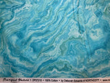 Dark Turquoise Wave Texture, Tranquil Waters by Deborah Edwards for Northcott Cotton Fabric DP27210-64