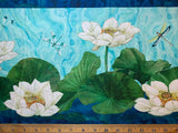 Dark Blue Multi Border Stripe, Tranquil Waters by Deborah Edwards for Northcott Cotton Fabric DP27207-48