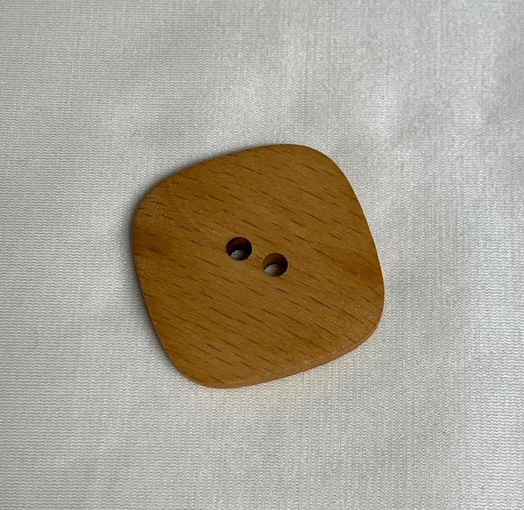 Large Square Wood Button -1 1/2" - Dill Buttons Brand