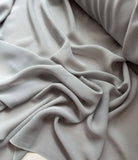 Pewter Gray - Silk Chiffon Fabric 8 momme weight