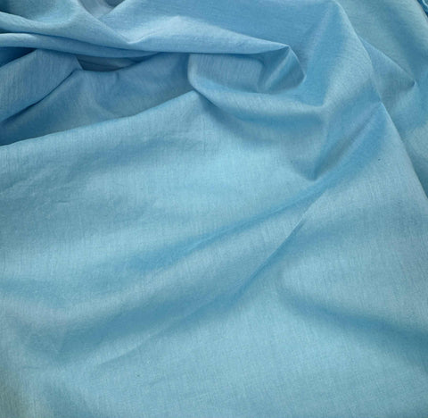 Aquamarine - Hand Dyed Silk/Cotton Voile