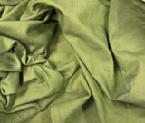 Spinach Green - Hand Dyed Silk/Cotton Satin