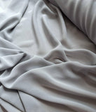 Pewter Gray - Silk Chiffon Fabric 8 momme weight
