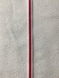 French VELVET Ribbon Red & White Candy Cane Stripe by the yard 3/8 inch