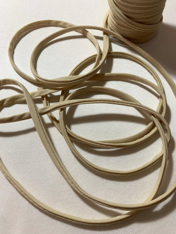 Beige Stretch Tubular Spaghetti Strap Cording Tubing Trim - 1/4" x 10 Yds