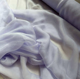 Wisteria Pale Lavender Purple - Crinkle Silk Chiffon Fabric