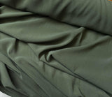 Olive Green - 8mm Silk Georgette Chiffon Fabric with STRETCH