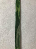 Iridescent Moss Green Vintage French Wired Taffeta Ribbon 11/16" wide