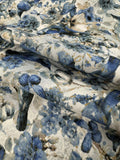 Blue Birds Butterflies Dragonflies Floral by Wild Apple 100% Cotton Fabric