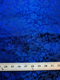 Navy Blue Dragons - Silk Brocade Fabric