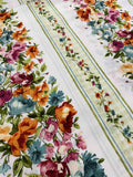 Bloom On by Maywood Studio 100% Cotton Fabric - Floral Stripe